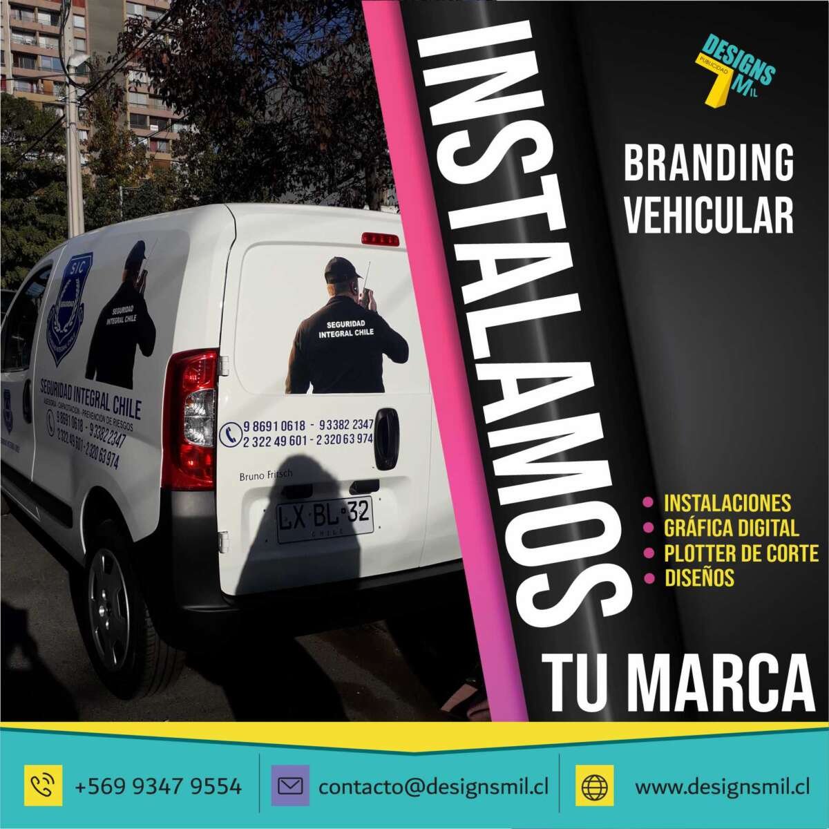 DECORACION VEHICULAR GRAFICA AUTOADHESIVA