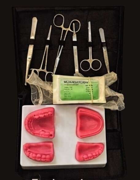 Kit de entrenamiento sutura quirúrgica dental