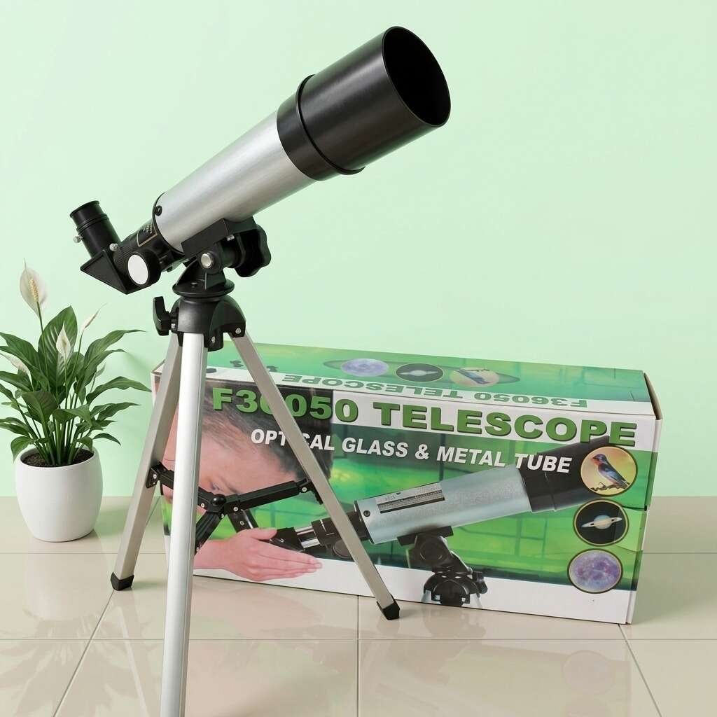 Telescopio Astronómico Portátil F36050 con Trípode
