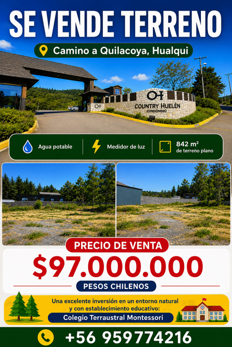 Venta de Terreno en Hualqui – Condominio Country Huelén