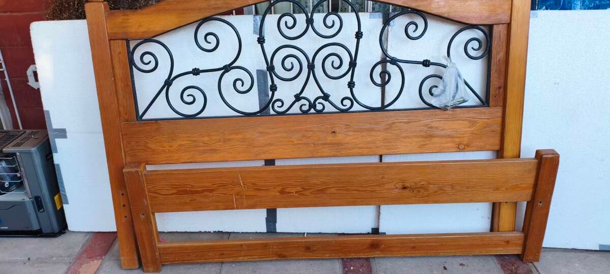 Cama Pino Oregón dos plazas