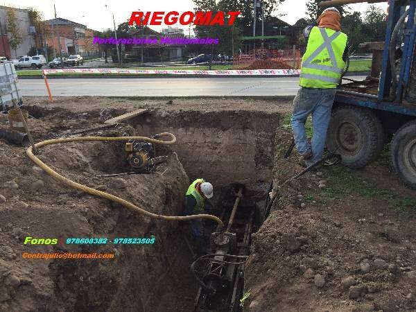 Tuneleras-Hincado-Pasada bajo calle-Perforaciones horizontal