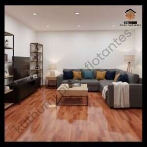 Piso flotante 3 strip doble vitrificado ultra brillante